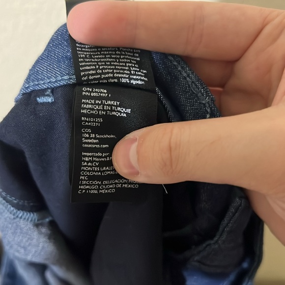 COS | Straight Leg Denim Trouser Pant Women’s 6 NEW - Picture 5 of 6